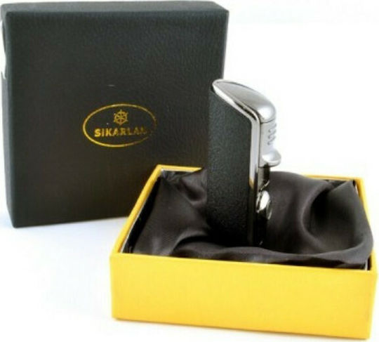 Sikarlan Lighter Flame Windproof with Jet Flame in Black color