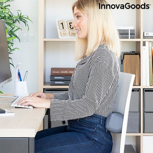InnovaGoods Pressoff Μαξιλάρι Αυχένα 26.5x9x8.5cm σε Γκρι χρώμα V0103288