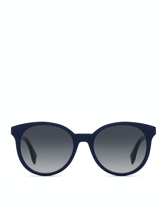 Fendi Ochelari De Soare Albastru Cu Ramă Din Plastic / Acetat Fendi Ochelari De Soare Albastru Cu Ramă Din Plastic / Acetat