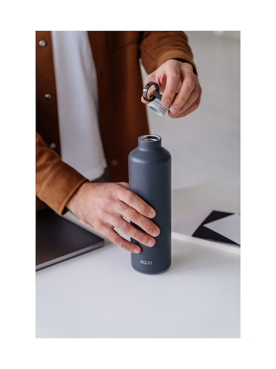Equa Smart Wasserflasche Metallisch Mit Schraubdeckel Graue 680ml