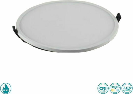 Fan Europe Plus-R20M Panou LED Încastrat 20W 17 cm Fan Europe Plus-R20M Panou LED Încastrat 20W 17 cm