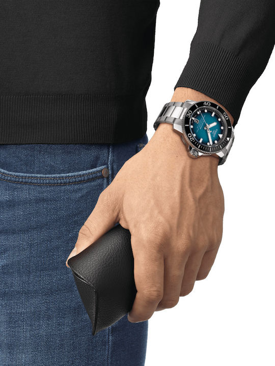 Tissot Seastar 2000 Professional Powermatic 80 Часовник Автоматичен с Метална гривна Tissot Seastar 2000 Professional Powermatic 80 Часовник Автоматичен с Метална гривна