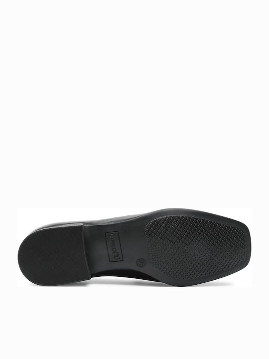 Δερμάτινα Γυναικεία Loafers σε Μαύρο Χρώμα