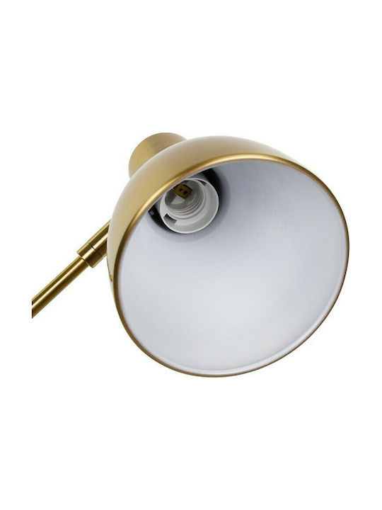 GloboStar Zeto Office Lamp with Foldable Arm for Socket E27 in Gold Color