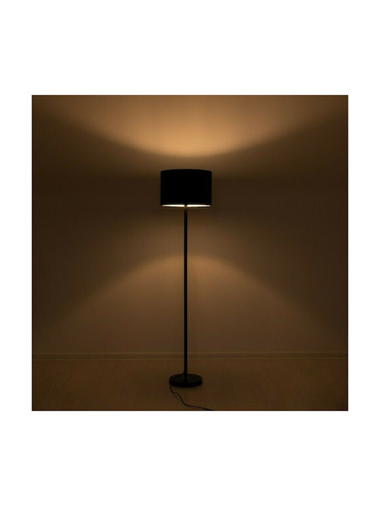 GloboStar Ashley Floor Lamp H145xW35cm. with Socket for Bulb E27 Black