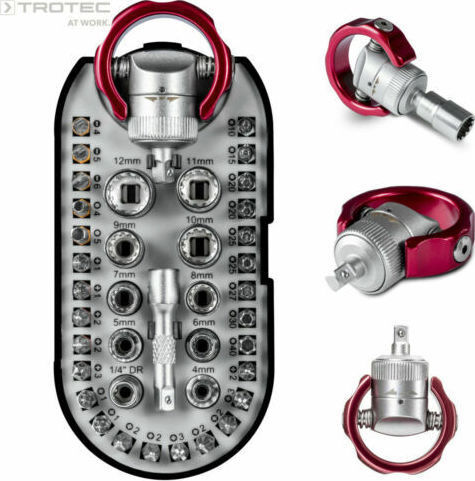 Trotec Ратчетни и гнездови гарнитури 1\4" 40бр