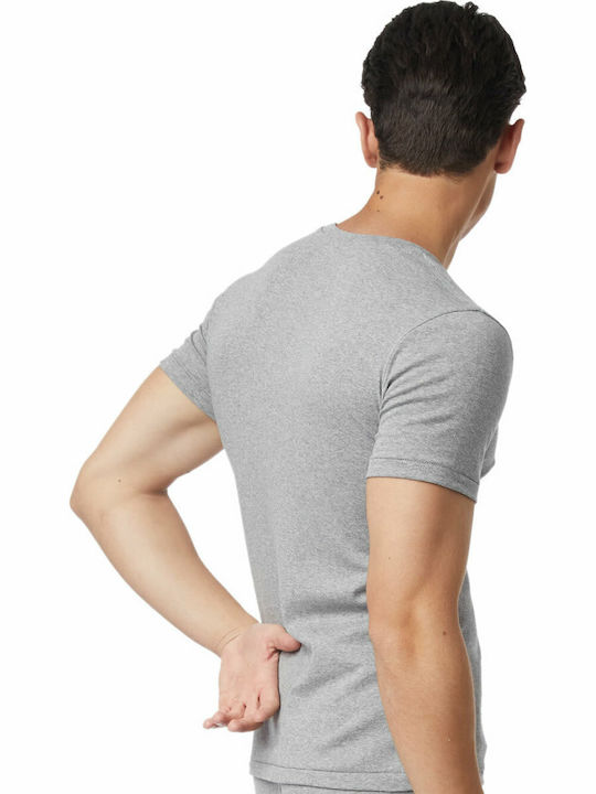 Men's Undershirts Short-sleeved in Gray Color 2Pack