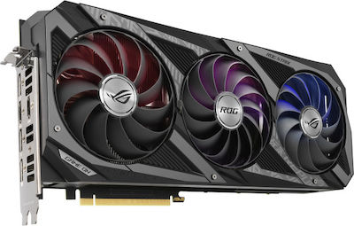 Asus GeForce RTX 3070 8GB GDDR6 ROG Strix V2 OC Κάρτα Γραφικών PCI-E x16 4.0 με 2 HDMI και 3 DisplayPort