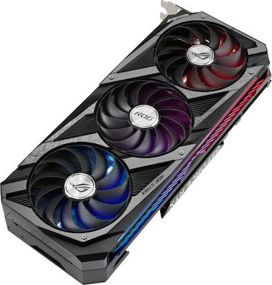 Asus GeForce RTX 3070 8GB GDDR6 ROG Strix V2 OC Κάρτα Γραφικών PCI-E x16 4.0 με 2 HDMI και 3 DisplayPort