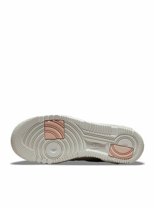 Air Force 1 Flatforms Sneakers Light Stone / Summit White / Pale Coral / Light Bone