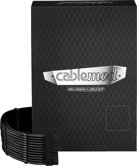 Cablemod 24-Pin ATX / 8-Pin EPS / 6-Pin PCIe / 4-Pin Molex - 24-Pin ATX / 8-Pin EPS / 6-Pin PCIe / 4-Pin Molex Cable 0.7m Μαύρο
