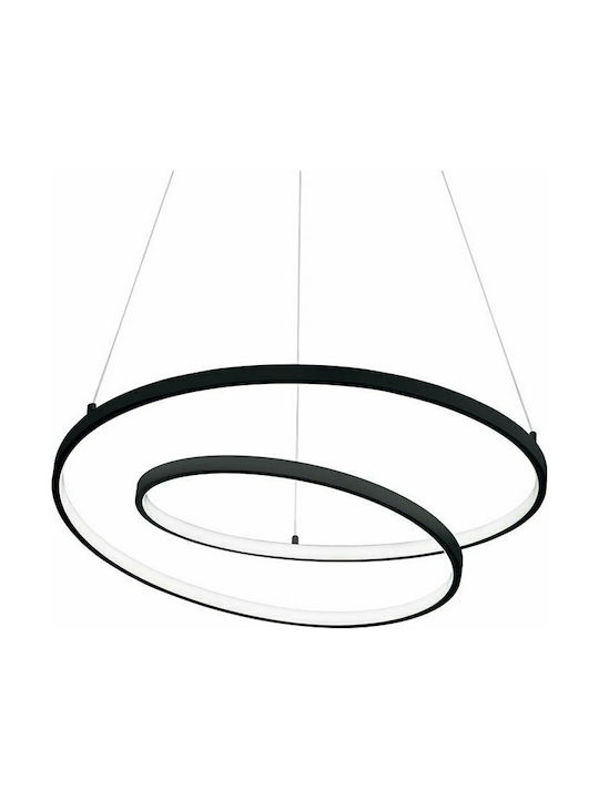 Ideal Lux Oz Pendant Light LED with Warm White Light Black