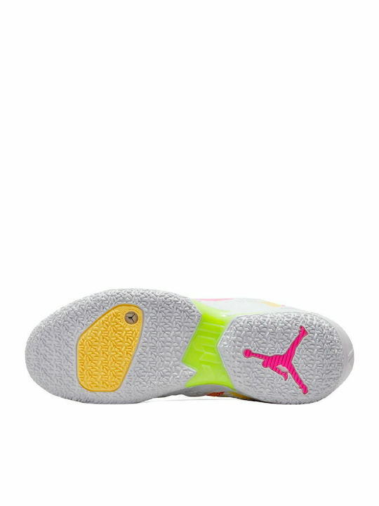 Why Not Zer0.4 Χαμηλά Μπασκετικά Παπούτσια White / Citron Pulse / Hyper Pink / Lime Glow