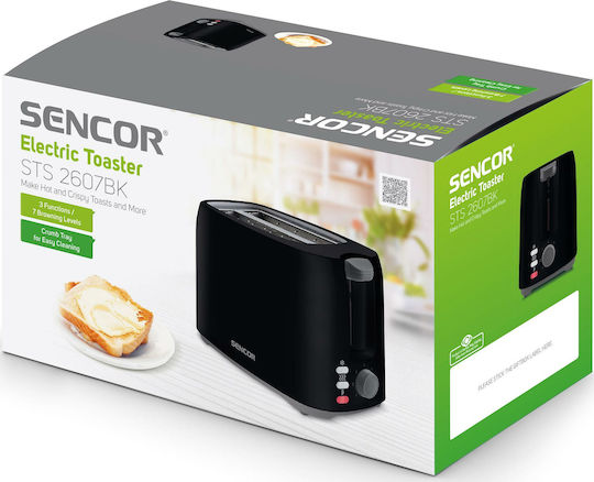 Sencor Toaster 2 Slots 750W Black