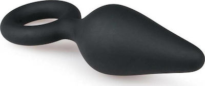 Easytoys Buttplug with Pull Ring Medium Black