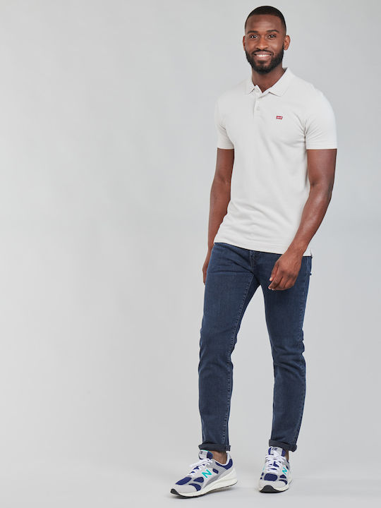 502 Men's Cropped Jeans Pants with Regular Straight Fit Navy Blue