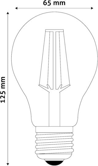 Avide ABLFG27WW-HL-12W Λάμπα LED 12W 125mm για Ντουί E27 και Σχήμα A65 Θερμό Λευκό 1510lm