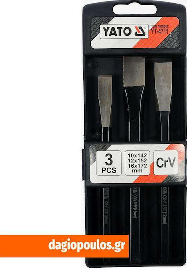 Yato Set Chisels 3pcs YT-4711 Hand Tool Set 3pcs