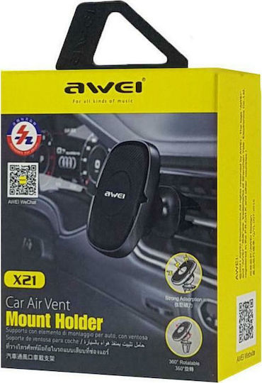 Awei X21 Black Auto Handyhalterung mit Magnet Schwarz