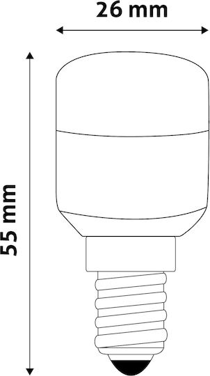 Avide LED-Lampe 1.5W für Fassung E14 und Form T26 Warmes Weiß 140lm