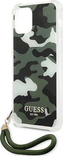 Guess Camo Задна корица Пластмаса Каки (iPhone 12 / 12 Pro)