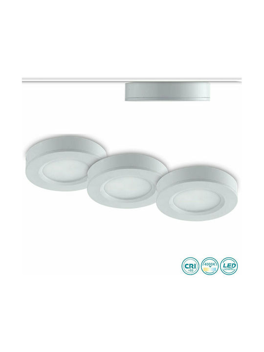 Fan Europe Intec Τριπλό LED Σποτ σε Λευκό Χρώμα