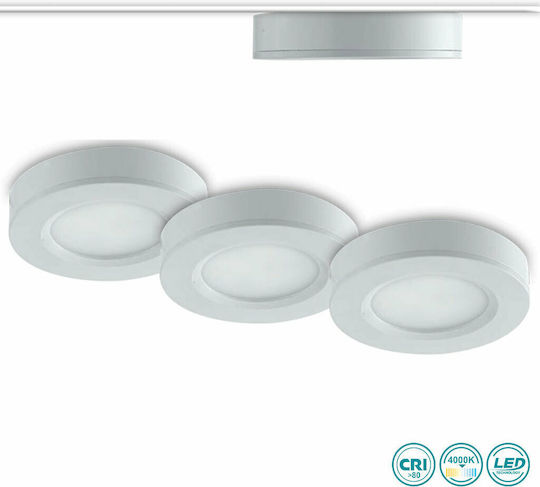 Fan Europe Intec Triplu Spot Led Alb