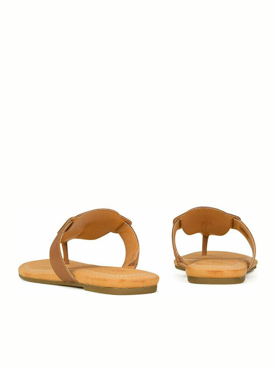 Leather Women's Sandals Tabac Brown