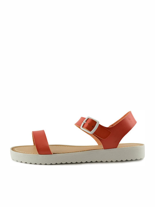 Adam's Shoes Women's Flat Sandals in Red Color