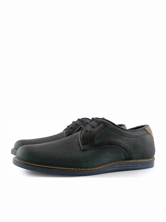 Men's Leather Casual Shoes Blue