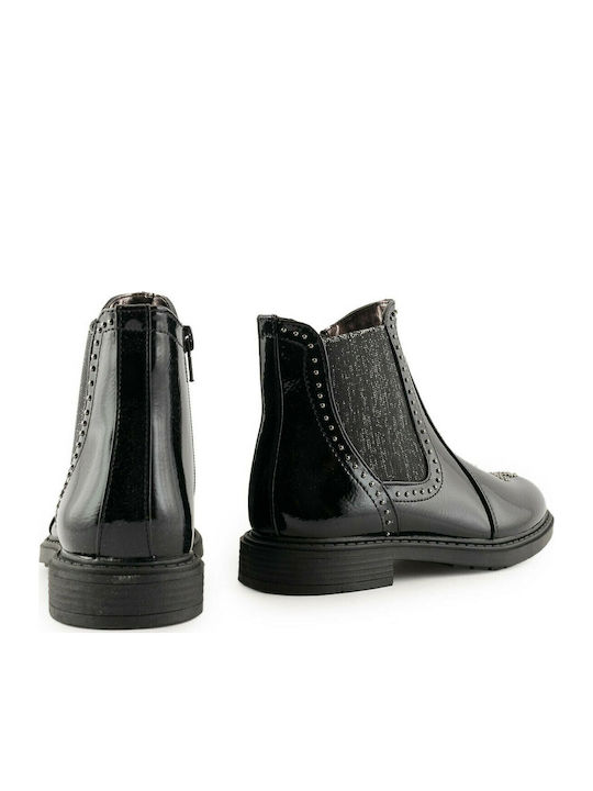 Kids Boots with Zipper Black