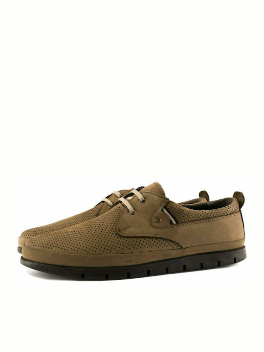 Member 11708 Men's Leather Casual Shoes Brown