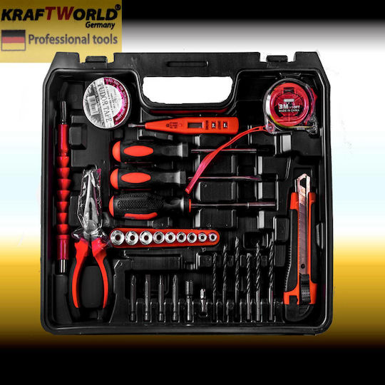 Kraftworld Schlagbohrmaschinen Bohrschrauber Batterie 24V 2x5Ah