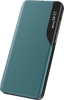 Hurtel Eco Leather View Carte Piele artificială Verde (Galaxy A72)