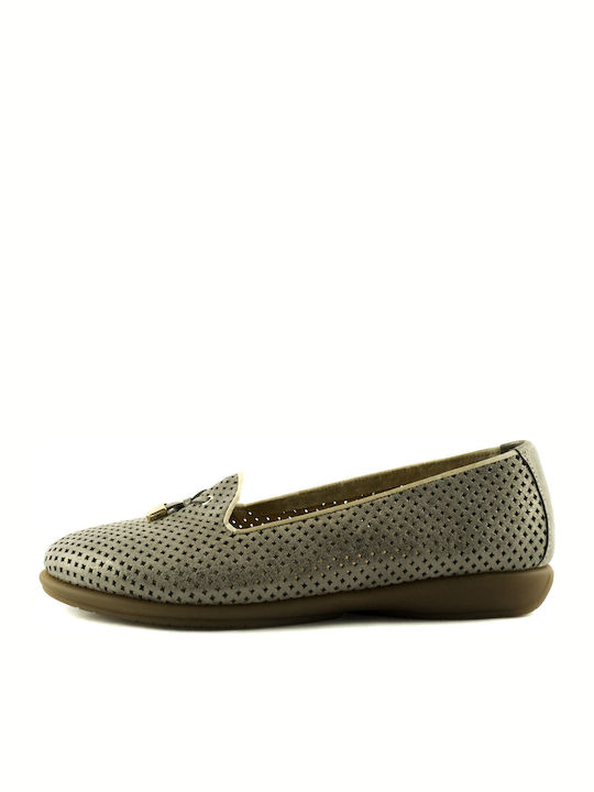 1238 Mocasini dama în culoarea Auriu E-3288