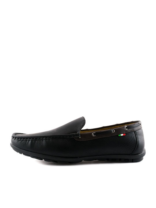 Zak Ανδρικά Loafers σε Μαύρο Χρώμα