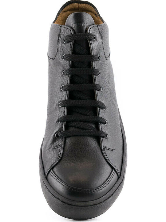 319 Leder Schwarz Herrenstiefel