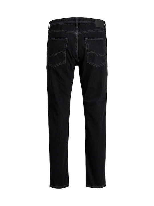 Ανδρικό Παντελόνι Τζιν με Loose Straight Εφαρμογή Black