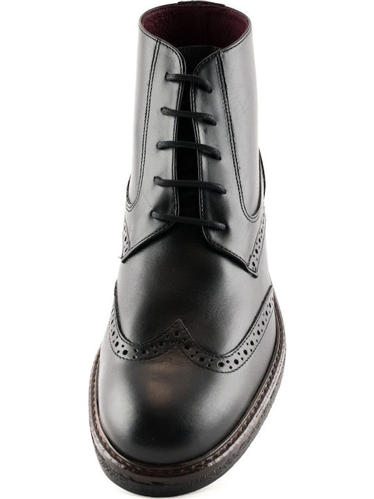 800 Leather Black Men's Boots