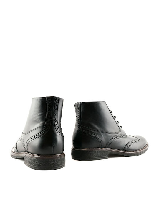 800 Leather Black Men's Boots