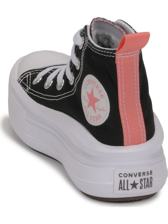 Chuck Taylor All Star CHUCK TAYLOR ALL STAR Kids Sneakers High Black / Pink Salt / White