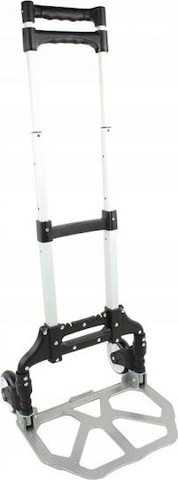 Kraft & Dele Cărucior de transport (40x40x100cm) Recuperat din Pliabil pentru o Încărcătură cu Greutate de până la 80kg în Culorea Negru