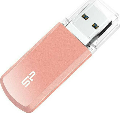 Silicon Power Helios 202 64GB USB 3.2 Stick Ροζ Χρυσό