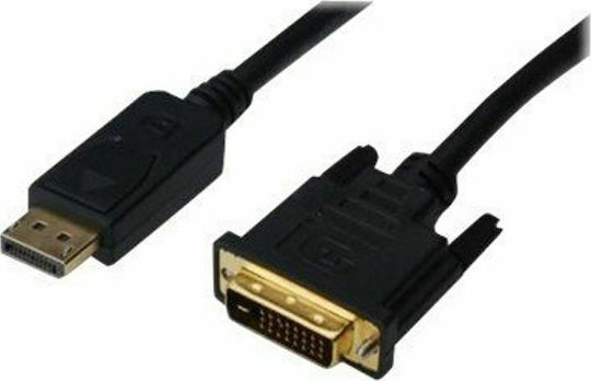 Digitus 3m DVI-D male to DisplayPort male Cable Black (AK-340301-030-S)