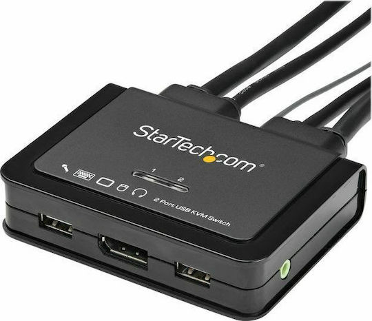 StarTech 2 Port DisplayPort KVM Switch - 4K 60Hz