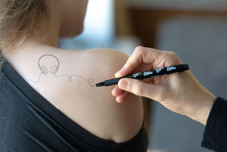 Eberhard Faber Tattoo Marker Σετ Μαρκαδόροι για Δέρμα 4 4τμχ