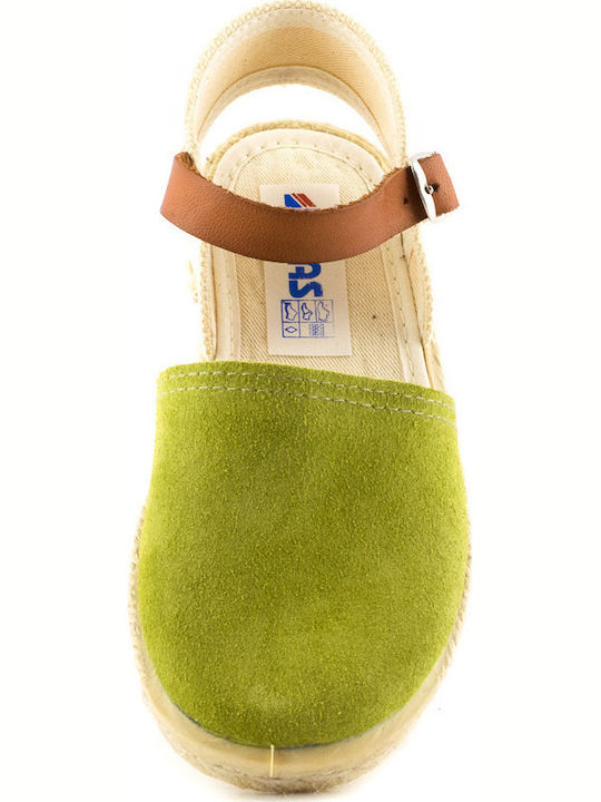 Kids Espradrilles with Adjustable Metal Clasp Khaki