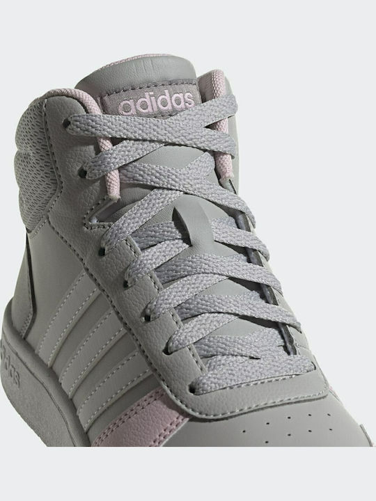 Hoops Hoops 2 Kids Sports Shoes Basketball with Laces Grey Two / Cloud White / Clear Pink