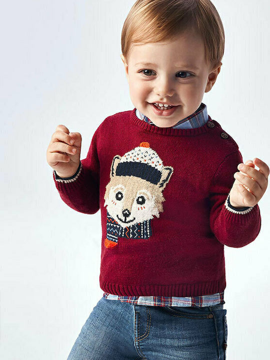 Kids' Sweater Long Sleeve Bordeaux