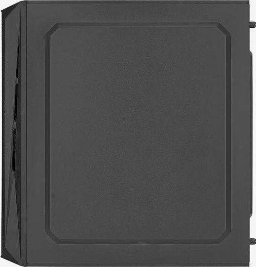 Aerocool CS-107 v2 Gaming Mini-Turm Computergehäuse mit Seitenfenster und RGB-Beleuchtung Schwarz